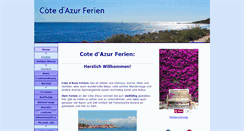 Desktop Screenshot of cotedazur-ferien.com