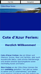 Mobile Screenshot of cotedazur-ferien.com